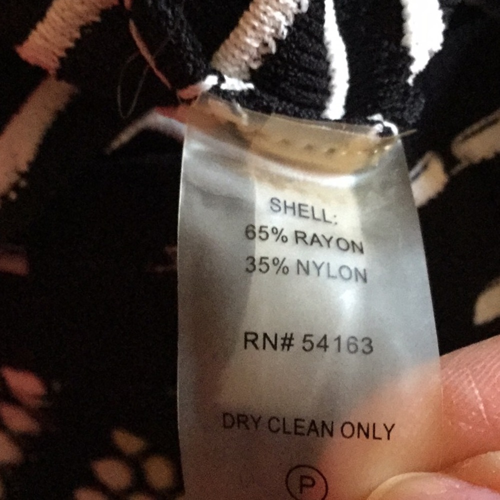 Ivanka Trump Black & White Fitted Knit Dress - Picture 7 of 7